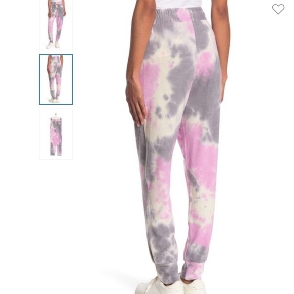 Abound Nordstroom Pink Tie Dye Drawstring Joggers Women’s Size Medium NWT - Picture 2 of 8